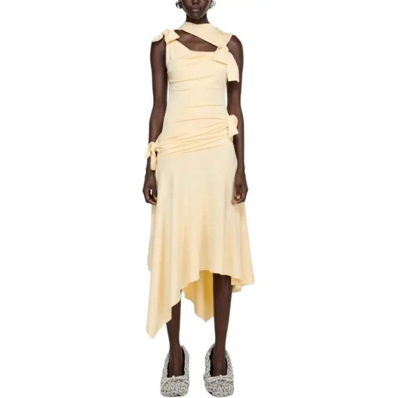 Acne Studios SS25 Sleeveless Dress Women's Light Yellow-2