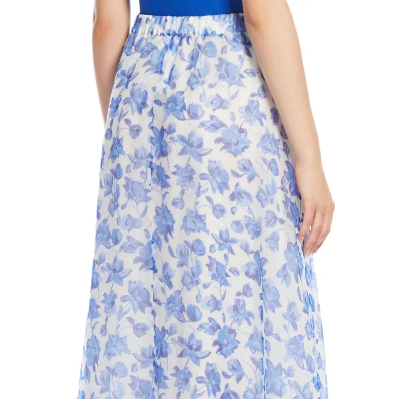 WEEKEND MaxMara SS25 Casual Long Skirt Women's Blue-4