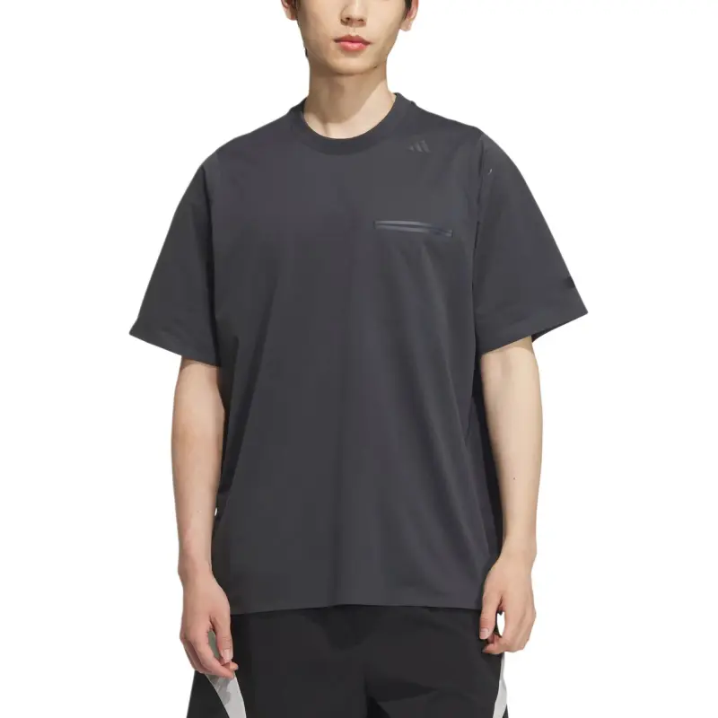 Adidas WZ PREMIUM T Shirt Men's Dark Heather Gray-1