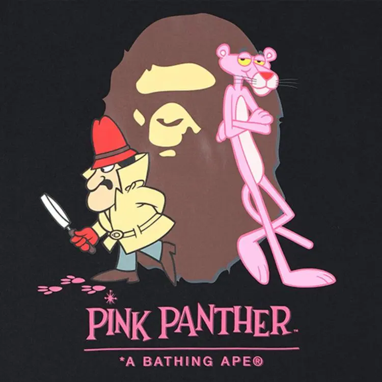 Bape X Pink Panther Ape Head Tee-2
