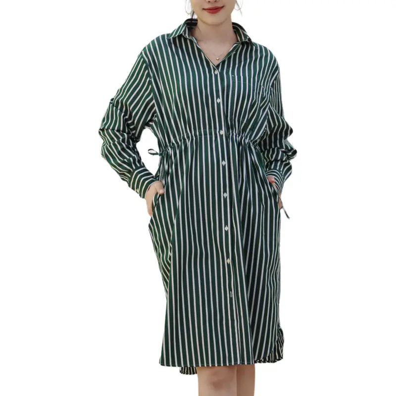 LACOSTE Long Sleeved Dress Women's 291/Jasper Stripes-2