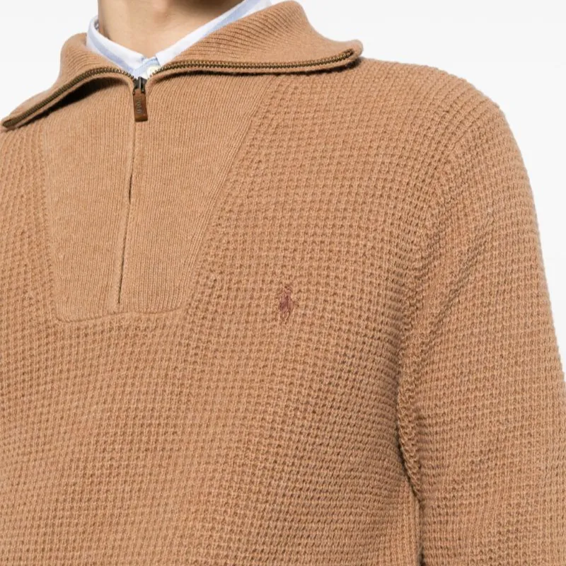 Polo Ralph Lauren Waffle Knit Zip up Jumper-3