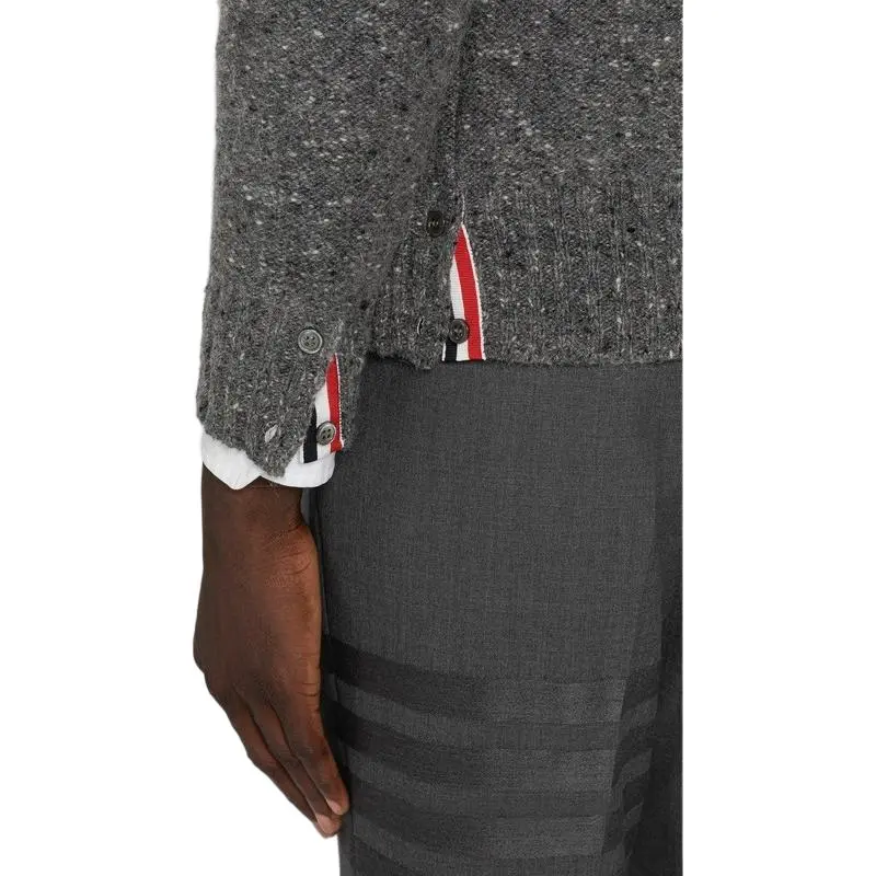 THOM BROWNE Stripe Detailed Buttoned Cardigan-4