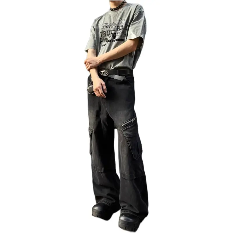 TESTUNG Jeans Men Black-3