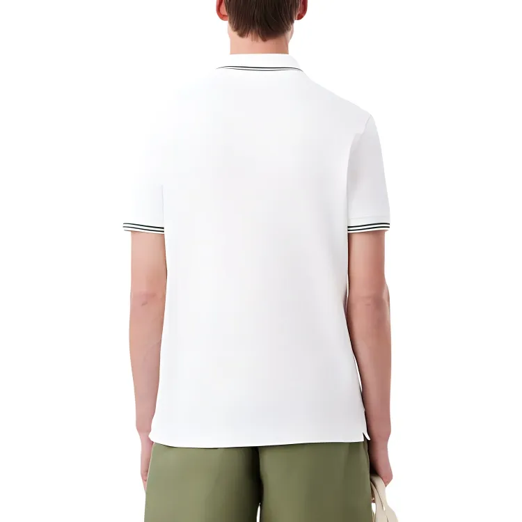 LACOSTE Polo Shirts Men White-2