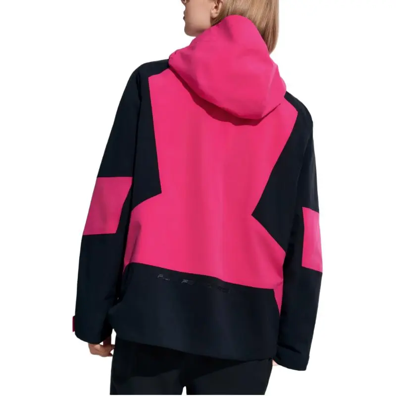 FILA Waterproof Thermal Cold Resistant Windbreaker Jacket Men's Vivid Rose Red-3