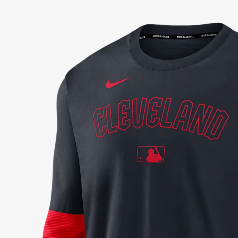 Nike Cleveland Guardians Authentic Collection Player Men's Nike Dri FIT Mlb Pullover Sweatshirt-2