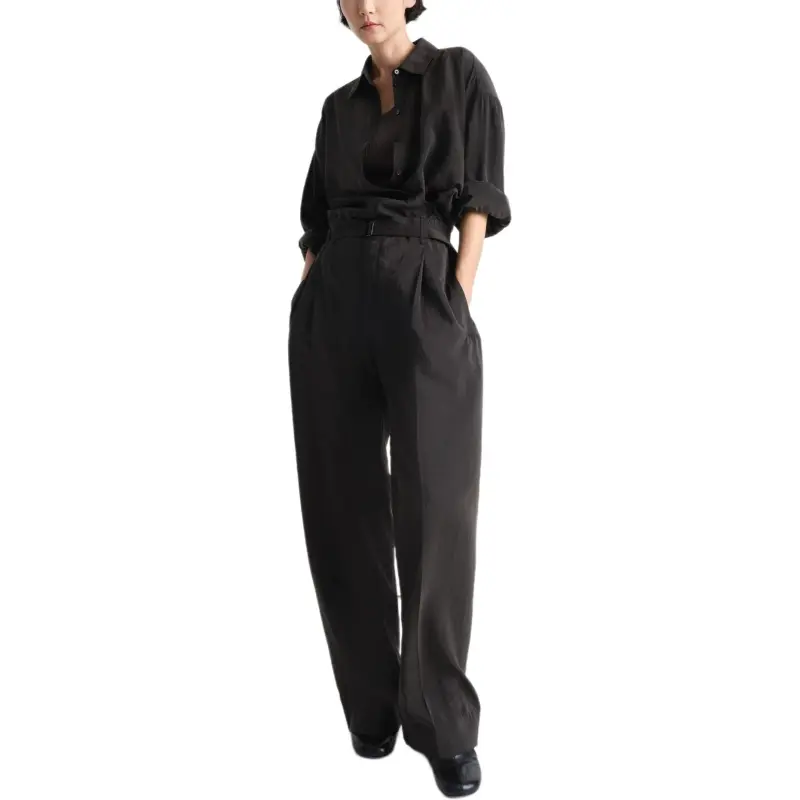 Lemaire Belted Relaxed Pants-1