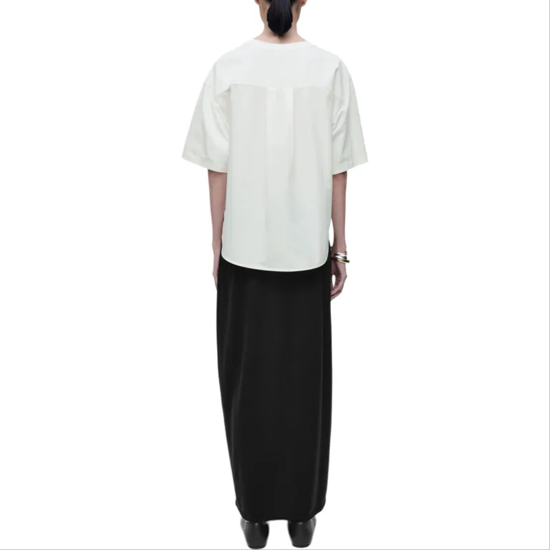 COS Drop Shoulder Sleeve T Shirt Women's Ecru-2
