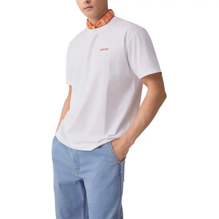 Levis T Shirts Men White-2