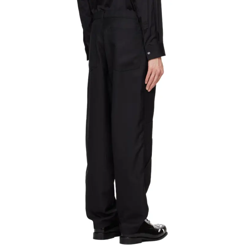 Comme Des Garçons Shirt Stitched Knee Pants-4