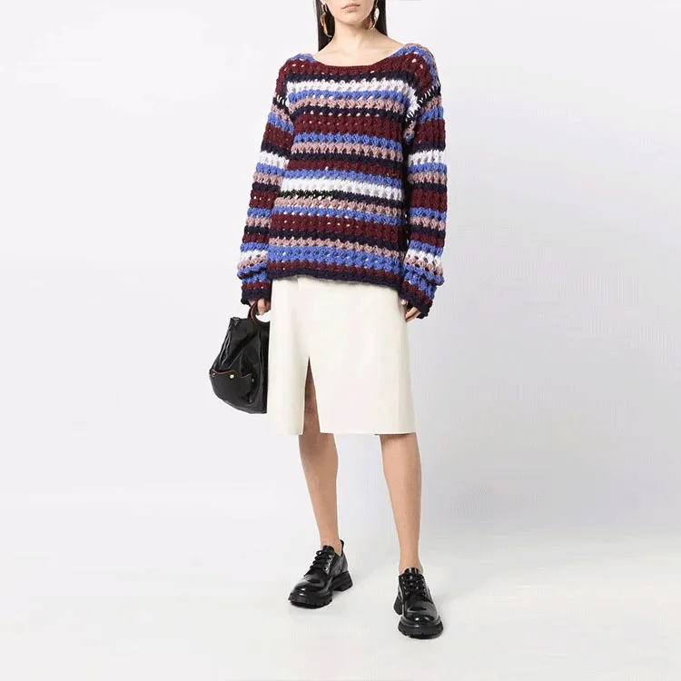 MARNI Loose Fit Sweater Women's Purple-1