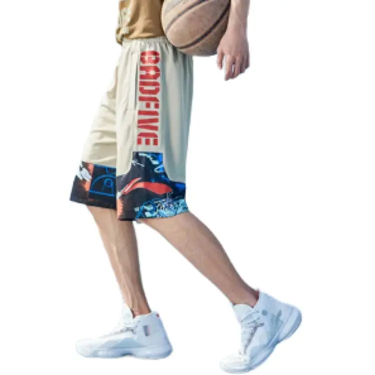 LiNing Badfive Basketball Shorts Men's Coast Gray-3