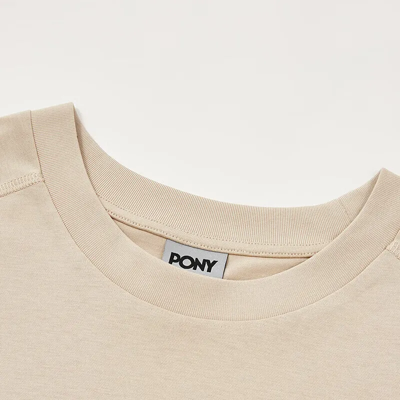 Pony T Shirts Men Tea Brown-5