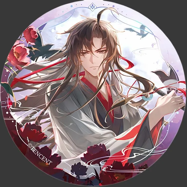 GUANGBO x MODAOZUSHI Wei Wuxian Birthday Limited Edition, Yi Lingzi, Tinplate, Badge Badges-1