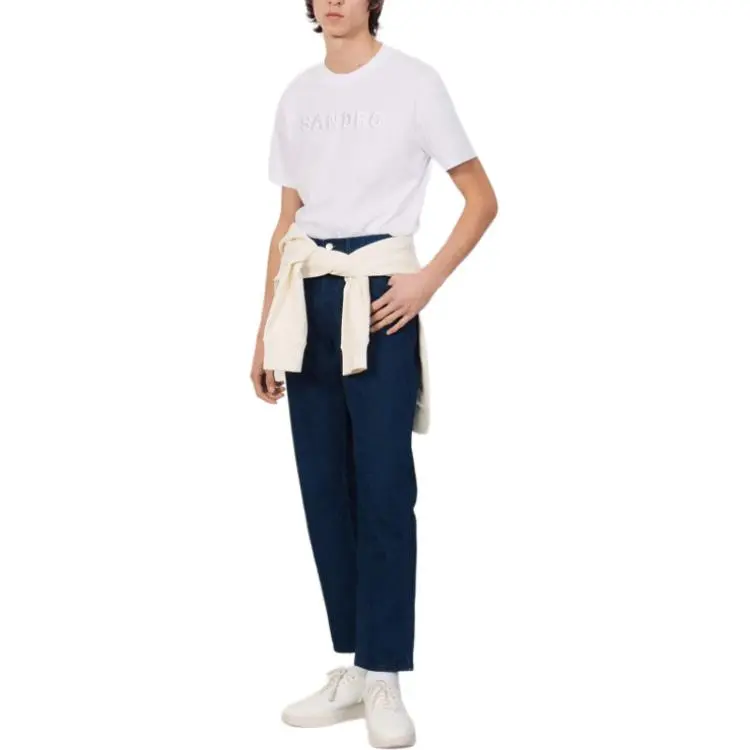 Sandro T Shirts Men White-2