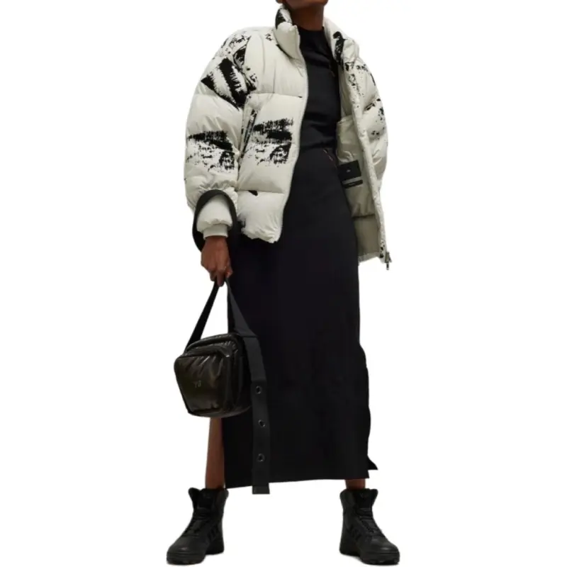 Y-3 Paint Splatter Printed Padded Jacket-4