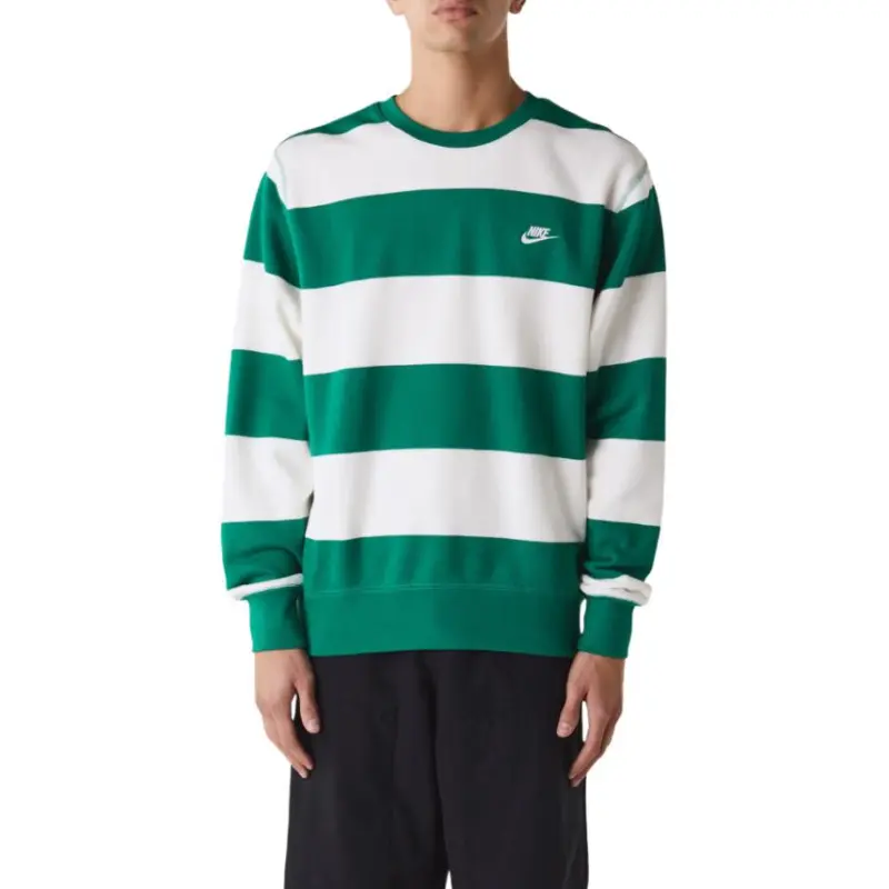 Nike Club Fleece Men's Striped Heavyweight French Terry Crew-4