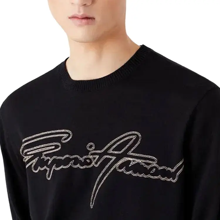 EMPORIO ARMANI SS23 Sweater Men's Navy Blue-4