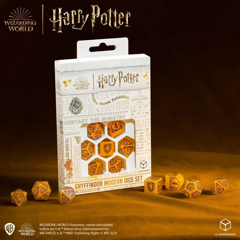Q WORKSHOP Harry Potter Gryffindor Gold Dice Board Games-3