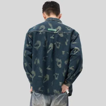 ALL IN Denim Jackets Unisex Denim Blue