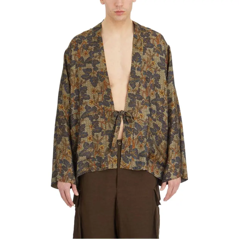 UMA WANG Floral Print Tie Jacket-2