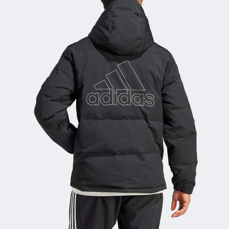 Adidas Regular Daily Down Jacket Unisex Black Comes With Necklace-3