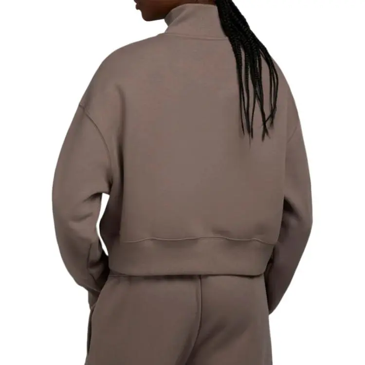 Nike Phoenix Cropped Half Zipped Sweatshirt-3