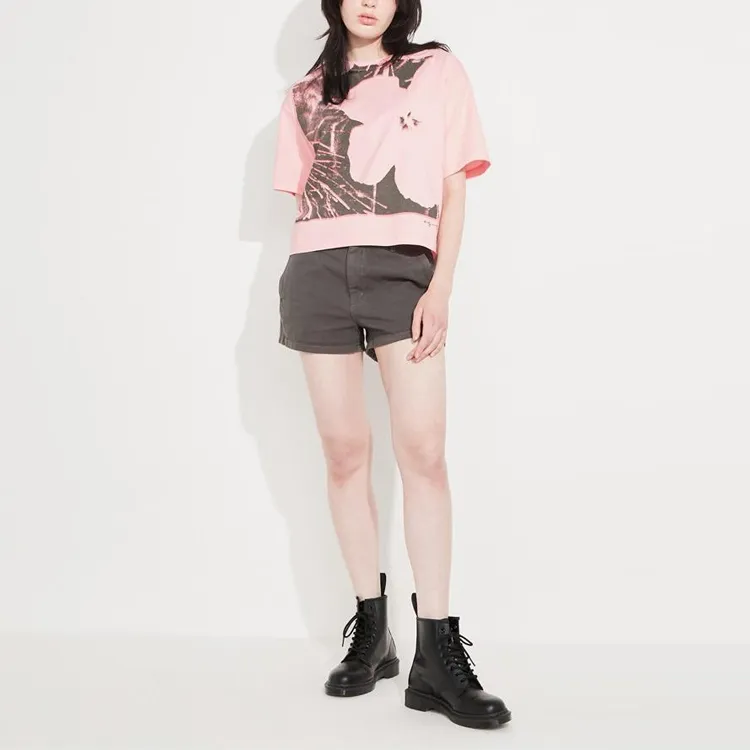 Andy Warhol X UNIQLO × Andy Warhol T-Shirts Women's Pastel Pink-1