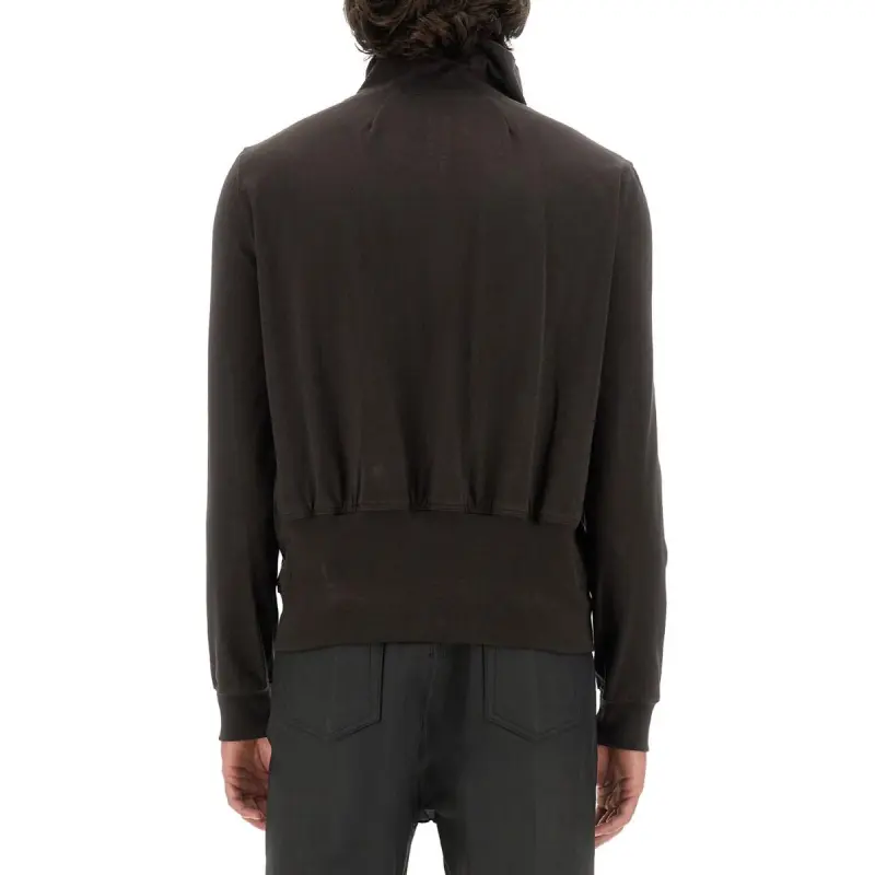 RICK OWENS Bauhaus Zip Up Sweatshirt-4