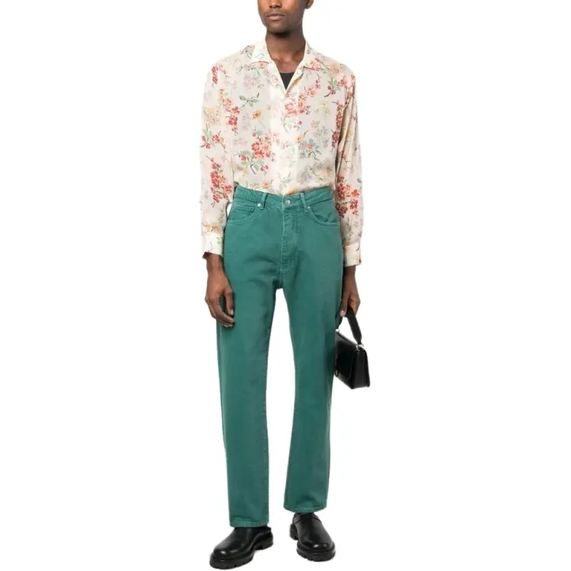 BODE Flowering Crabapple Short Sleeve Shirt-2