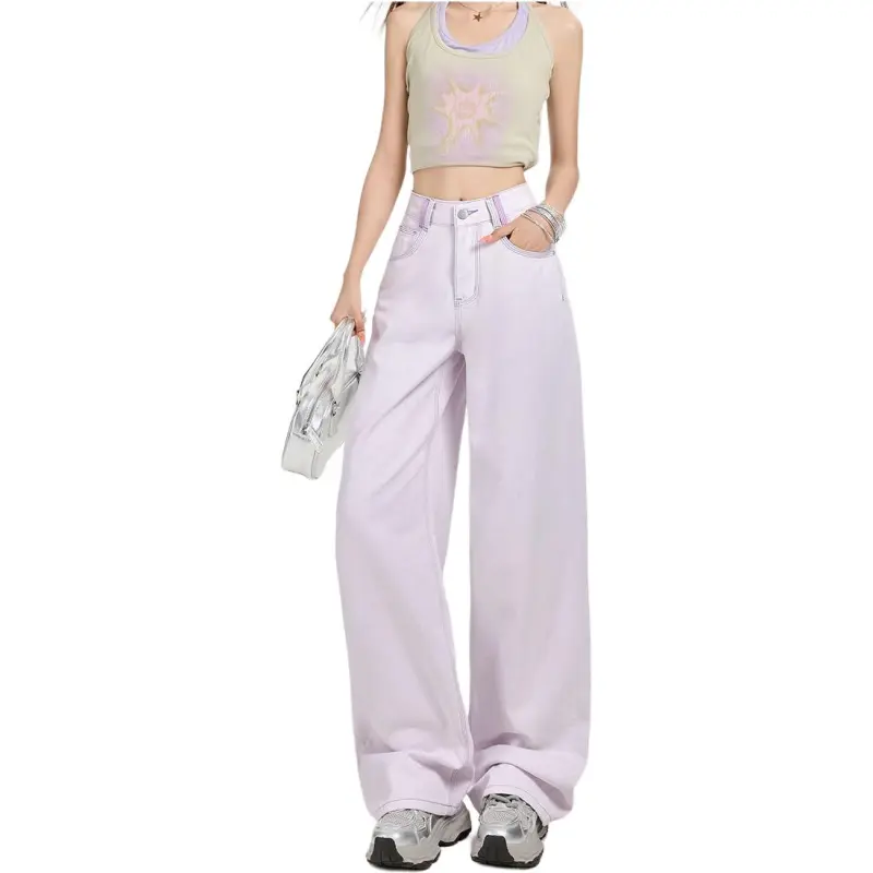 Concubine Zhu Jeans Women's Smoky Purple-2