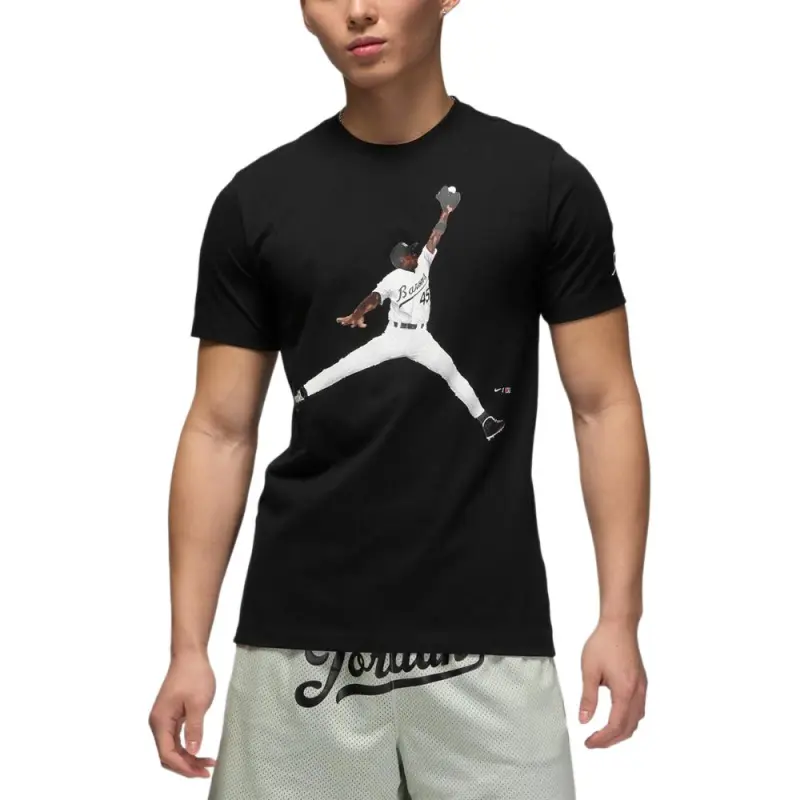 Jordan T Shirts Men Black-2