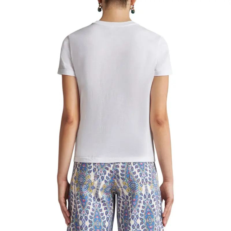 ETRO Pegaso Embroidered Crewneck T Shirt-3