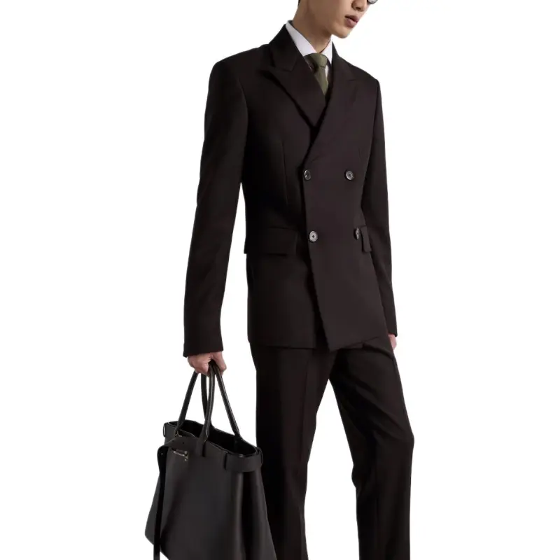 PRADA Double Breasted Tailored Blazer-5