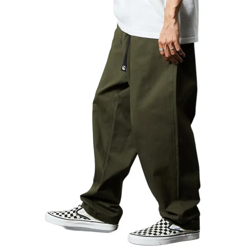 FREAK'S STORE Casual Pants Men's Olive Green-5