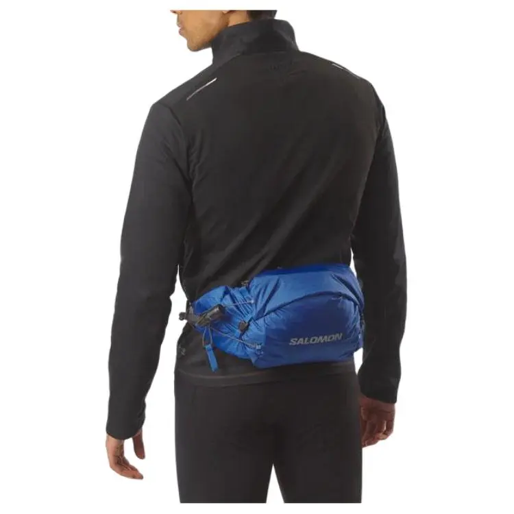 SALOMON Polyamide Fanny Pack Unisex Nautical Blue & Black-3