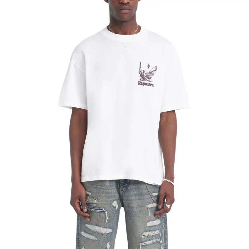 REPRESENT T Shirts Men White-2