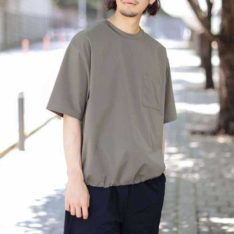 Beams T Shirts Men Olive-3