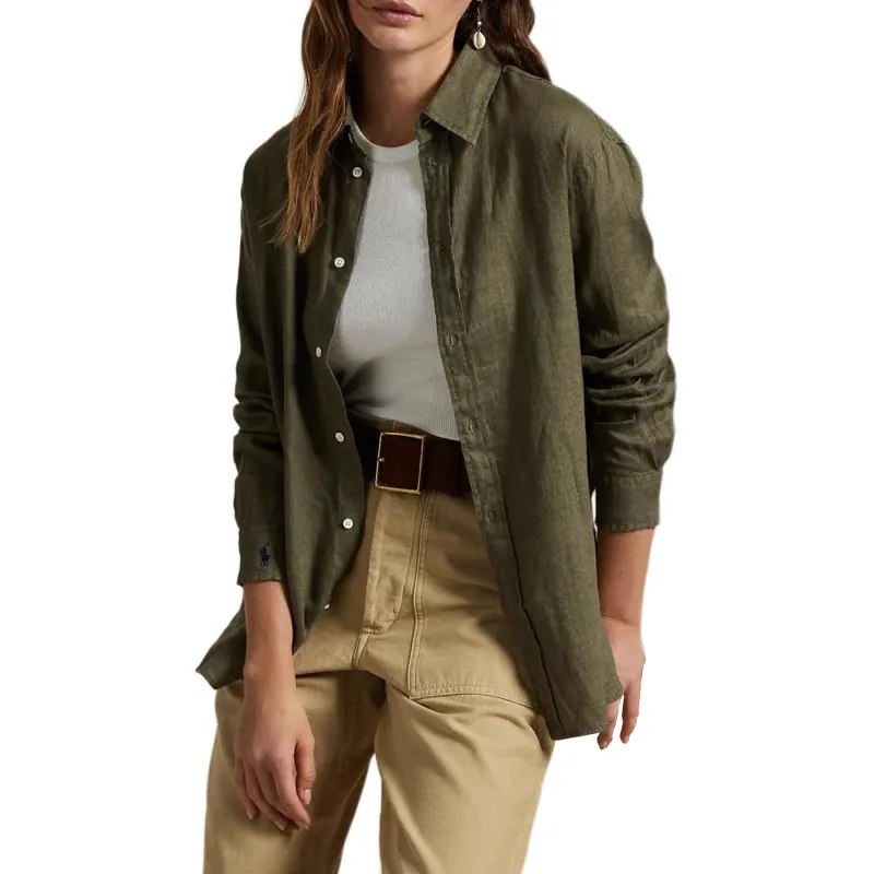 Polo Ralph Lauren Shirt Women's Olive Green-3