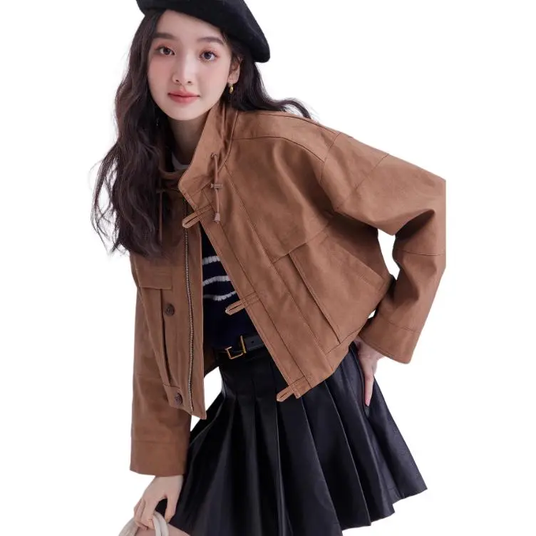 DEAR DEER PUFF Jackets Coats Women's Brown-6