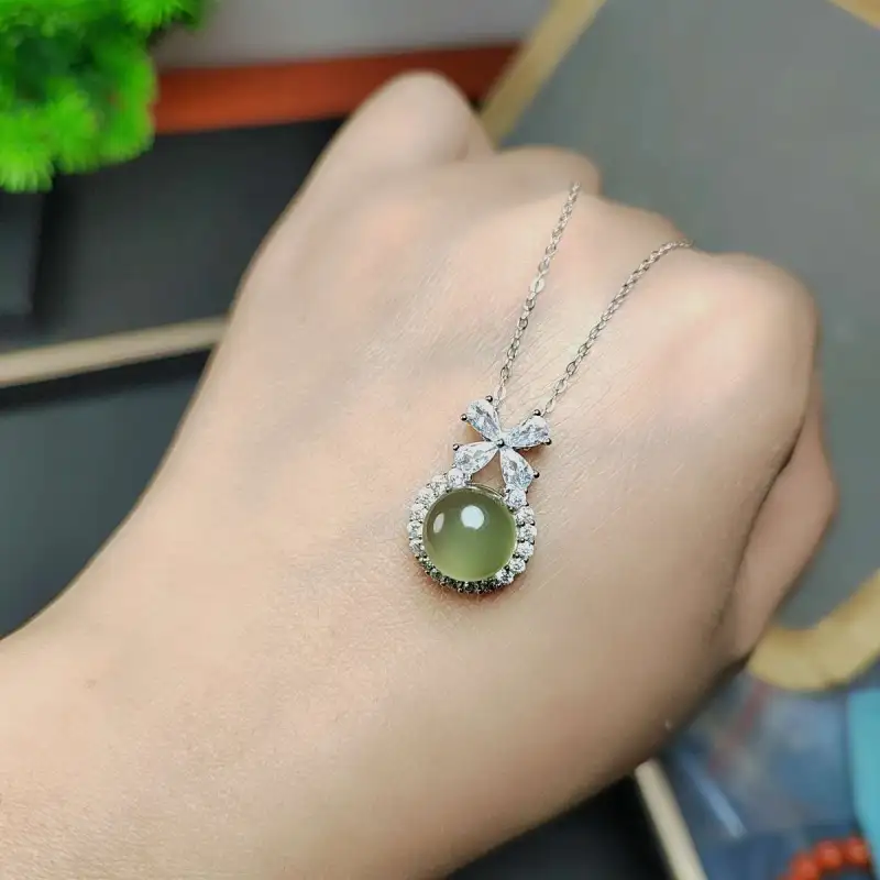 Gifts Chalcedony Necklaces Women's-6