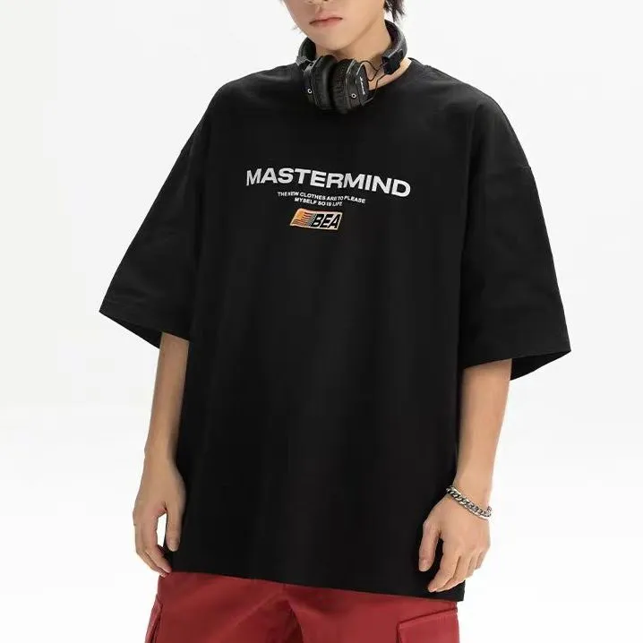 ASW ONLINE Drop Shoulder Sleeve T-Shirt Unisex Black-2