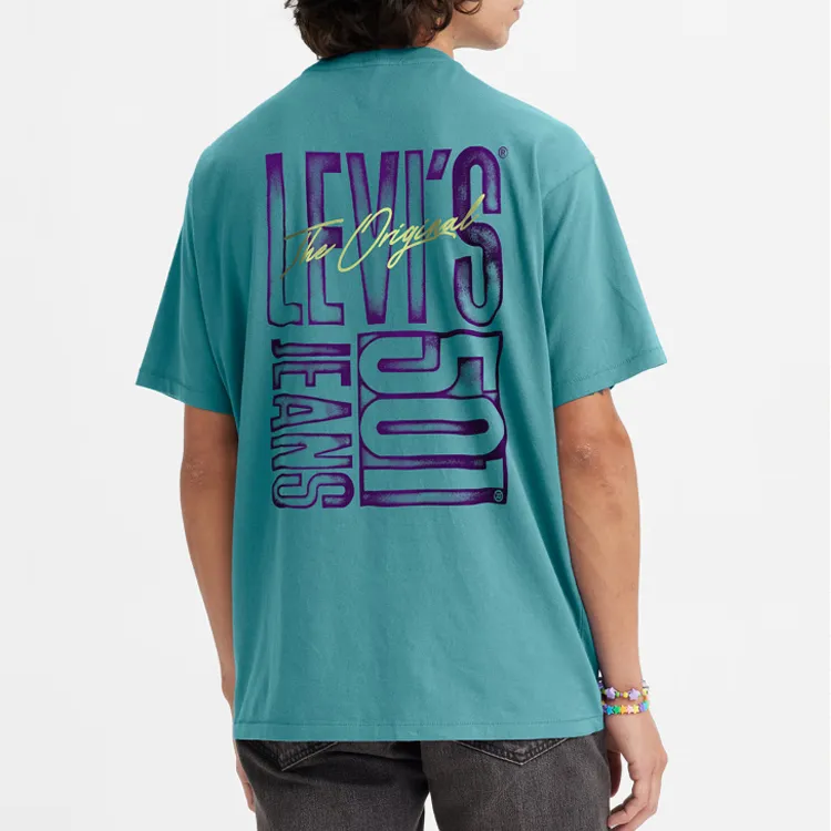 Levis T Shirts Men Blue-4