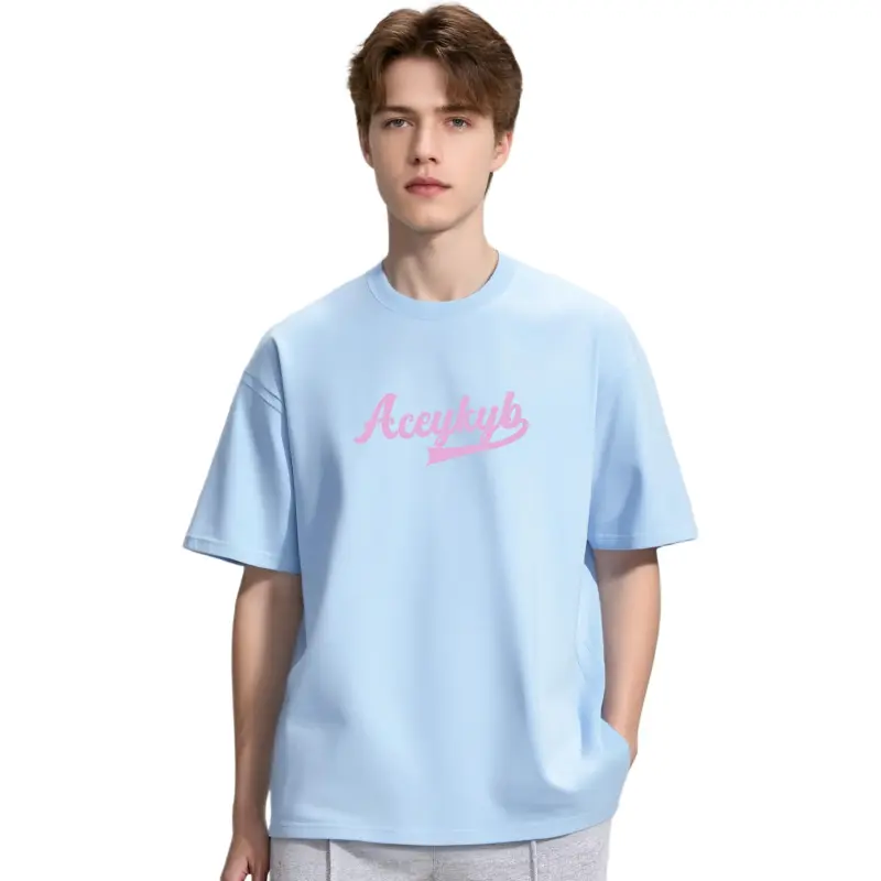 YK&YB T Shirts Unisex Sky Blue-4