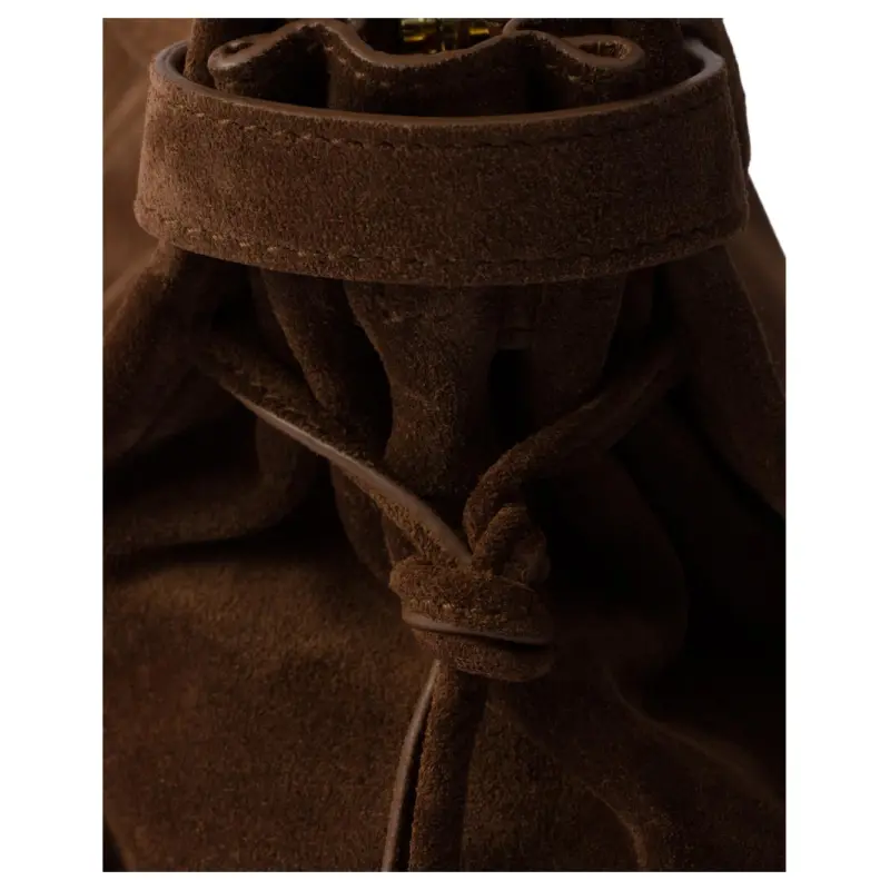 PRADA Suede Leather Shoulder Bag, Crossbody Bag, Handbag Tubas Women's Cocoa Brown-4