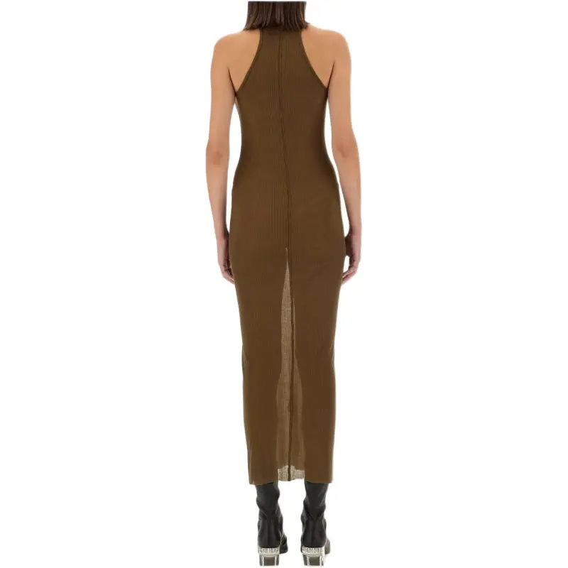 RICK OWENS/RO Sleeveless Dress Women's Brown-1
