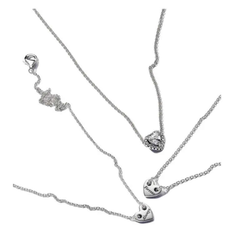 Pandora Sterling Silver Necklaces Women's Silver-1