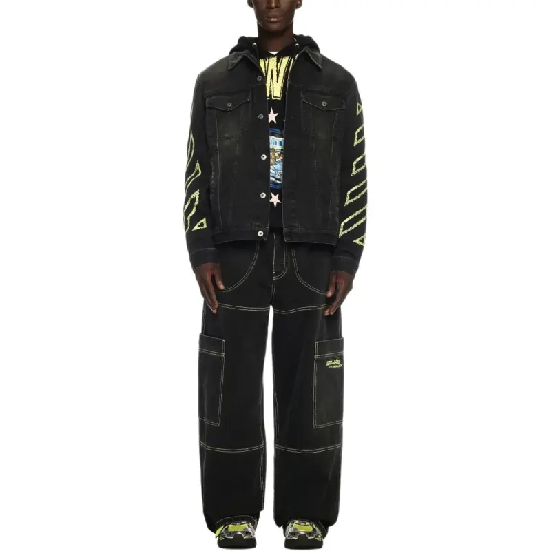 OFF WHITE Arrow Outline Denim Jacket-1