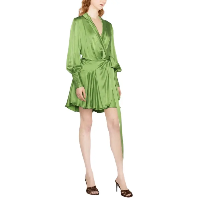 Zimmermann Long Sleeved Dress Women's Green-2